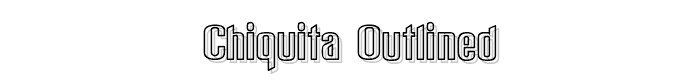 Chiquita Outlined font